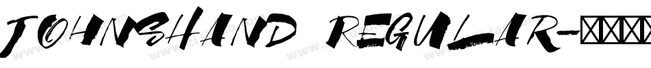 JohnsHand Regular字体转换